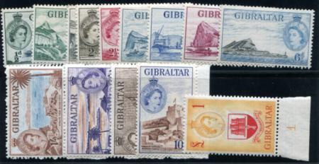 GIBRALTAR 132-145 Mint NH QEII