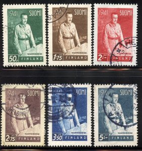 Finland # 227-32, Used.