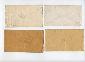 Group of 4 #65 1860s covers Carlinville IL, Waterbury CT, etc [y8952]