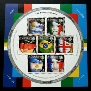 Gibraltar FIFA World Cup 2006 Sport Flag Children Face Painting (sheetlet) MNH