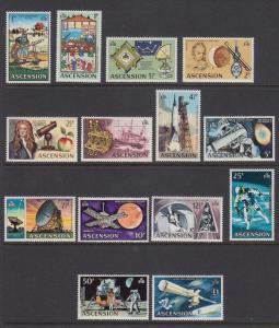 Ascension Sc 138-151 MNH. 1971 Man Into Space, cplt VF