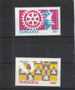 Tanzania  Scott#  304-5  MNH