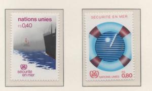 SCOTT#  114-115   singles     MNH   UN  GENEVA   1983