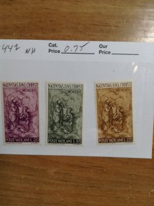 Vatican City Sc #  445-447  NH