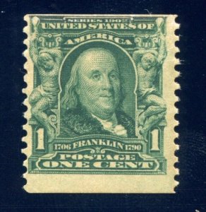 US SCOTT #318 MINT-F-VF-OG-LH W/ PF CERT SCV $4,500 (6/4/24 GP)