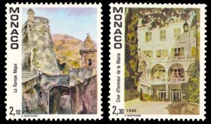 Monaco 1990 Scott #1702-1703 Mint Never Hinged