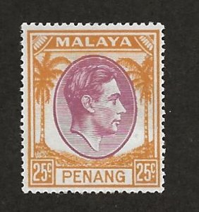 MALAYA - PENANG  SC# 16  FVF/MNH