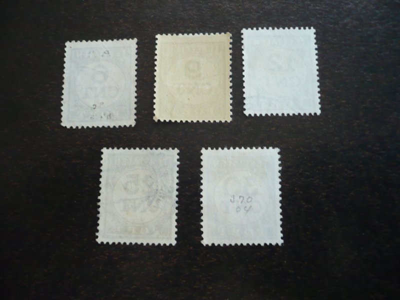 Stamps - Netherlands - Scott# J62,J66,J68-J70 - Used Part Set of 5 Stamps