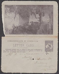 AUSTRALIA 1913 1d lettercard - National Park NSW - used.....................N610