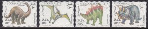 Somalia, Fauna, Dinosaurs MNH / 1993