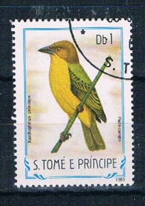 St Thomas & Prince 728 Used Bird ur 1983 (S1208)+