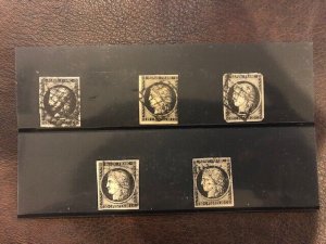 Stamps France Scott #3 used