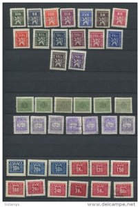 Czechoslovakia  1945 and up Numerical MNH/MH (a few used)  CV 22 euro