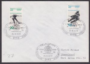 GERMANY 1972 Olympic Games cover special pmk...............................A3546