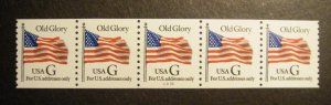 Scott 2889, 32 cent G Flag, PNC5 #2222, MNH Coil Beauty