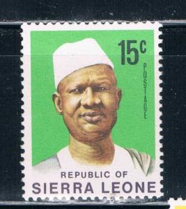 Sierra Leone 428 15c Unused Pres Siaka Stevens (S0190)+