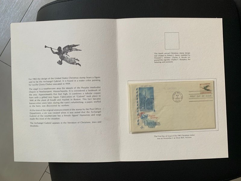 1965 U.S.A Christmas FDC folder