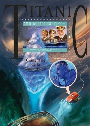 Titanic Cinema Hollywood Kino Movies DiCaprio Dion Cameron Guinea MNH stamp set