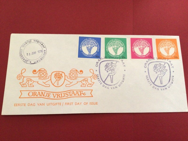 Orange Free State Amsterdam 1970 city post Stamps postal cover Ref 61769 