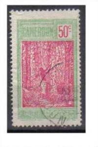 CAMEROUN,1925, used 50c, Tapping rubber-trees