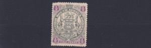 RHODESIA  1897  SG  66 1/2D  GREY BLACK  & PURPLE  MH 