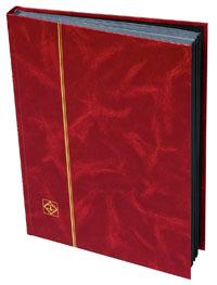 Lighthouse, Stockbook, 64 Black Pages, Red Cover, 01350