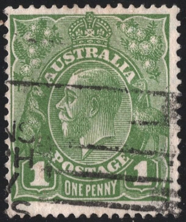 Australia SC#114 1d King George V Single (1931) Used