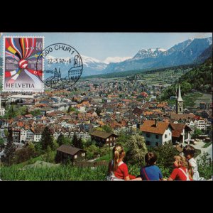 SWITZERLAND 1992 - Maximum Card - 916 Protect the Alps