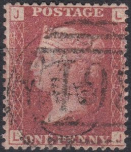 Great Britain Sg43 1d red Pl 85 Used cv £4   LJ