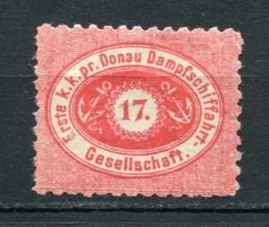 Austria 1866 Mi 1B Danube River Shipping Unused Perf. L9 1/2 CV 500 euro