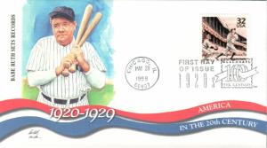 #3184a Babe Ruth Fleetwood FDC