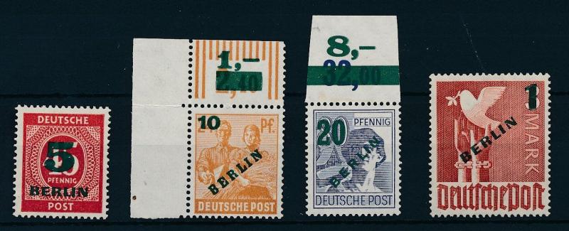 [23972] West Germany Berlin 1944 Germany Stamps Surcharged BERLIN MNH VF