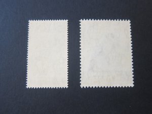 Fiji 1948 Sc 139-40 Silver Weeding set MNH