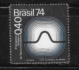 Brazil 1974 Telebras wave of television screen Sc 1353 MNH A1434