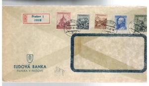 1943 Presov Slovakia Window Bank Ludova Cover Czechoslovakia