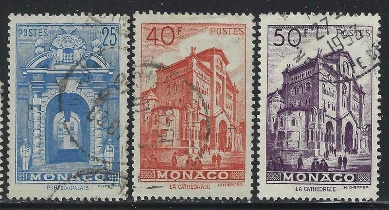 Monaco 1949 Landscapes & Buildings set Sc# 228-32 used 