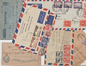 GB and Commonwealth Postal History Covers lot of  7 , 19th Century to 1960's