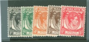 Straits Settlements #238-242 Mint (NH) Multiple