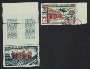 Dahomey Local Life and Architecture 2v High Values T1 1960 CTO SG#145-146