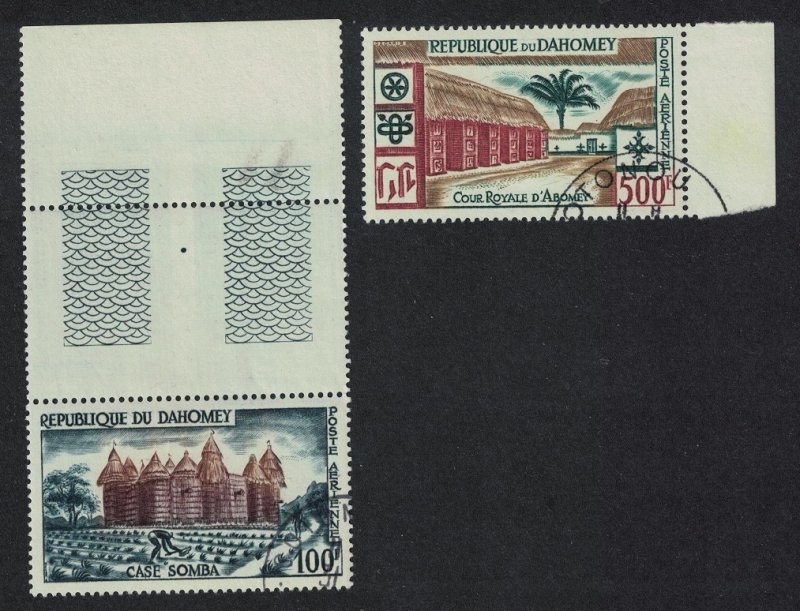 Dahomey Local Life and Architecture 2v High Values T1 1960 CTO SG#145-146