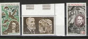 Monaco 818-820 MNH