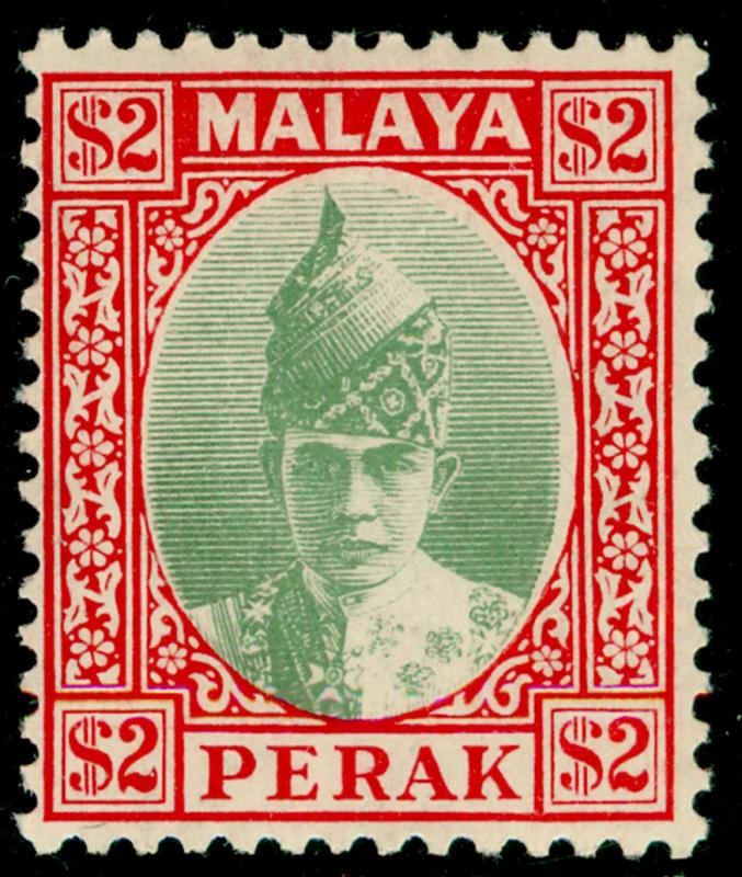 MALAYSIA - Perak SG120, $2 green & scarlet, LH MINT. Cat £250.