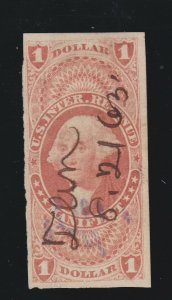 US R72a $1 Manifest Revenue Used VF SCV $40