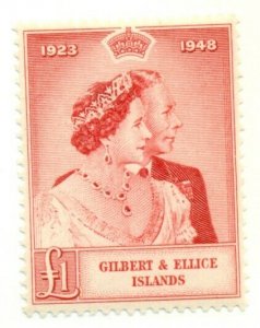 GILBERT & ELLICE ISLANDS #55, Mint Hinged, Scott $12.00