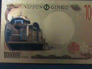 ​JAPAN-TEN MILLION YAN-24K GOLD REPLICA NOTE WITH CERITIFICATE OF AUTHENICITY-VF