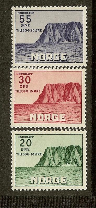 Norway, Scott #B54-B56, North Cape Issues, MH