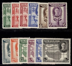 SOMALILAND PROTECTORATE GVI SG105-116, 1942 complete set, NH MINT. Cat £55.