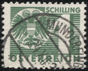 AUSTRIA 1935  Sc J171 Used 1s Postage Due  VF