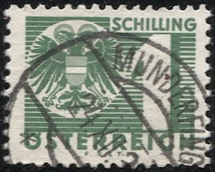 AUSTRIA 1935  Sc J171 Used 1s Postage Due  VF