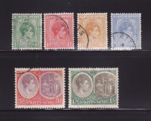 St Kitts-Nevis 79-81, 84, 86 U King George VI (A)